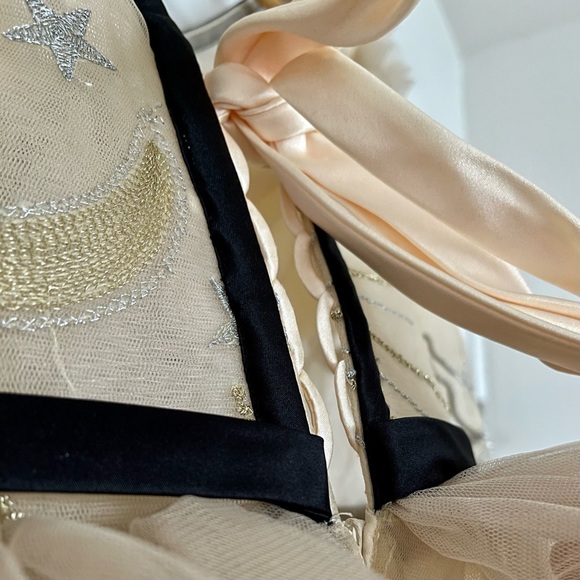 Stunning Metallic Embroidered Mashed Dress Prom Dress - Picture 12 of 13